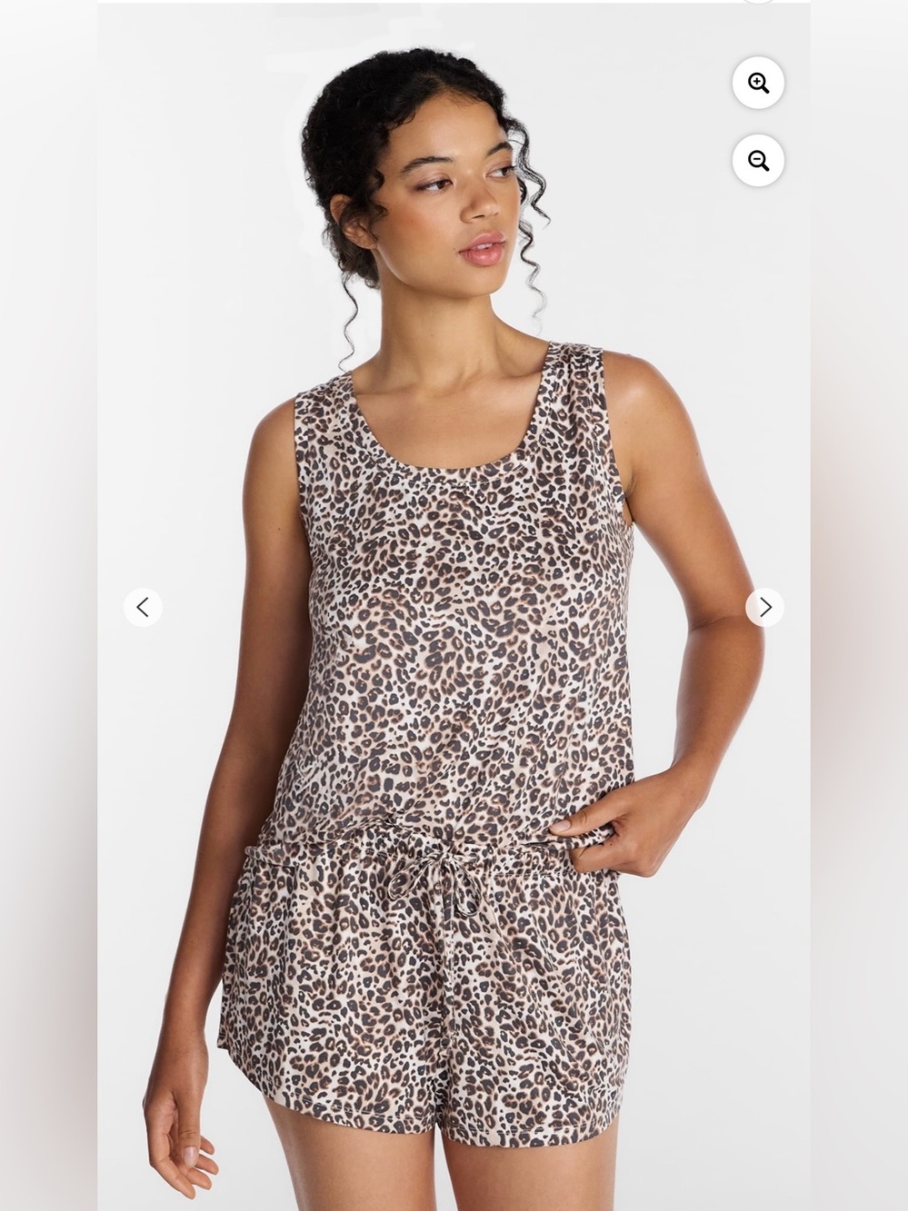 Women’s Joyspun Animal Print Tank&Shorts 2 Piece PJ Set. Super Soft. Size 2X